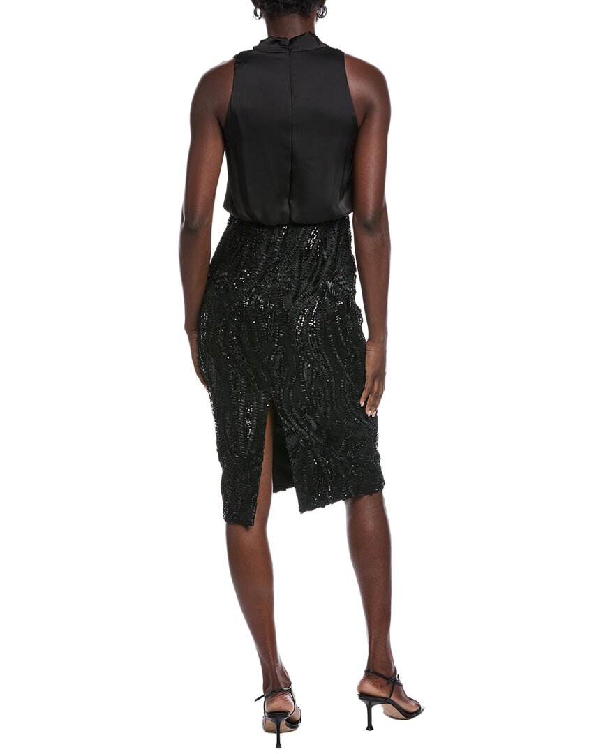 Aidan Mattox Solid Mid Dress