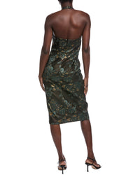 Aidan Mattox Printed Midi Dress