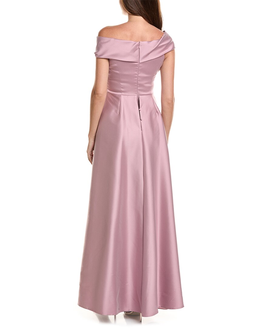 Teri Jon by Rickie Freeman Teri Jon By Rickie Freeman Mikado Off-Shoulder Overlay Skirt Gown