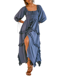 Vincent 3/4-Sleeve Maxi Dress