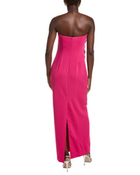 Badgley Mischka Flower Applique Gown