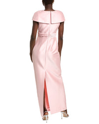 Badgley Mischka Wrap Shoulder Gown