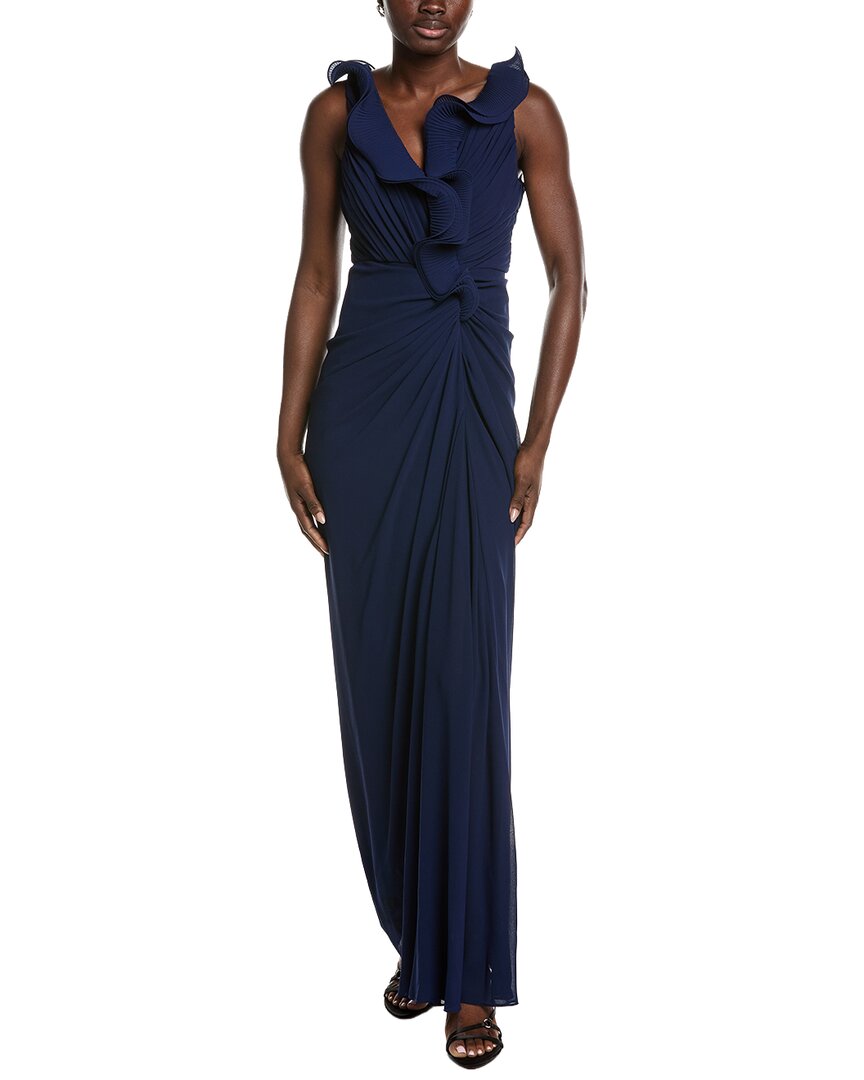 Badgley Mischka Octo Ruffle Gown