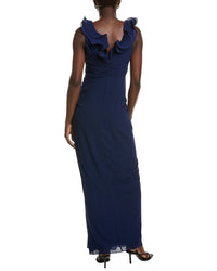 Badgley Mischka Octo Ruffle Gown