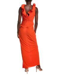 Badgley Mischka Octo Ruffle Gown