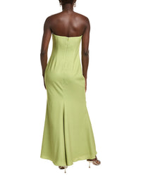 Badgley Mischka Strapless Placement Gown