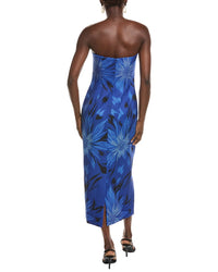 Rene Ruiz Strapless Straight Across Midi Dress