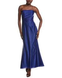 Rene Ruiz Rene Ruiz Strapless Tea Length Midi Dress