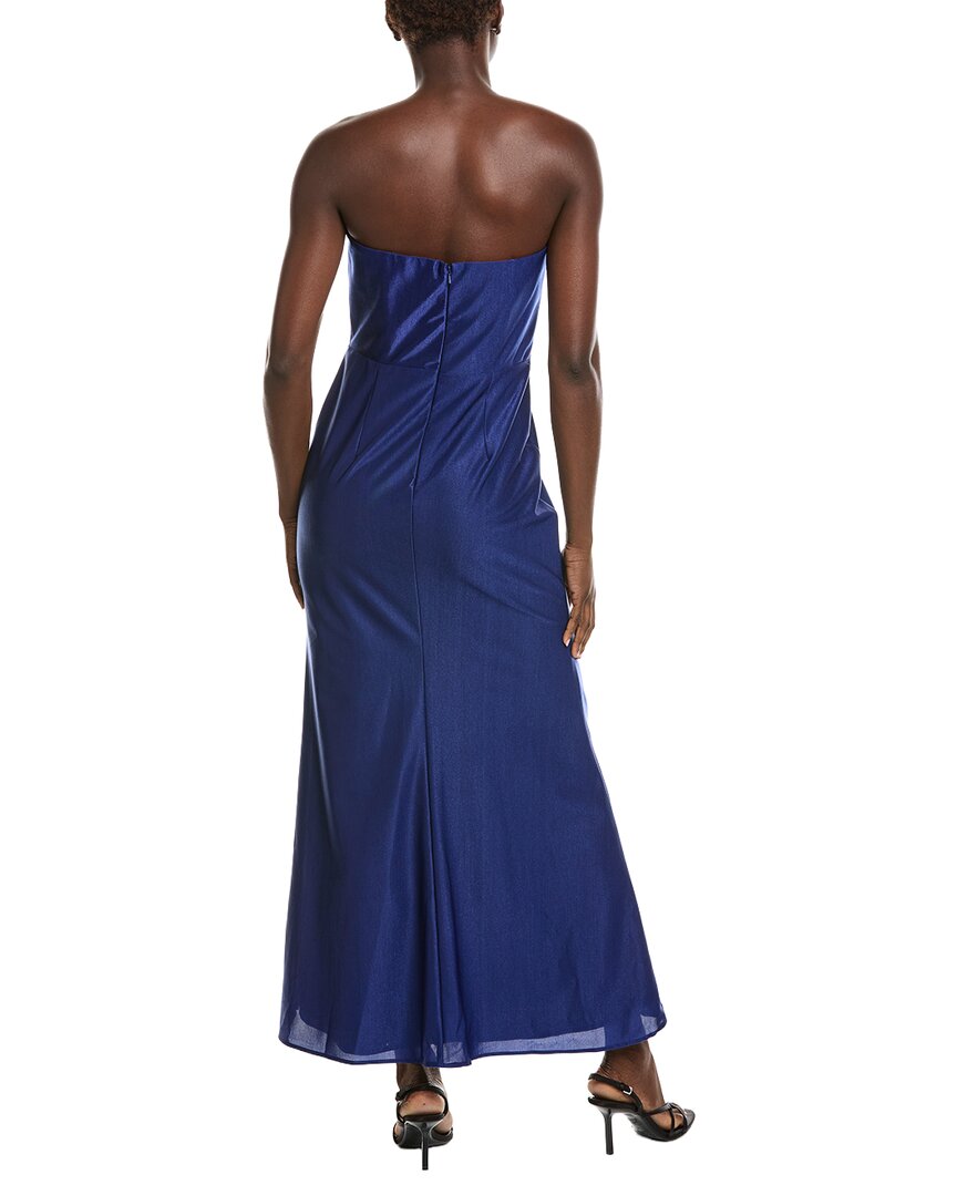 Rene Ruiz Rene Ruiz Strapless Tea Length Midi Dress