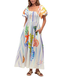 Oloey Printed Maxi Dress