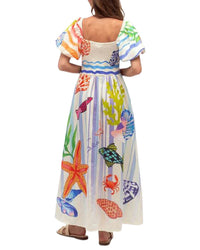Oloey Printed Maxi Dress