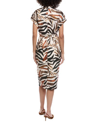 Badgley Mischka Printed Midi Dress