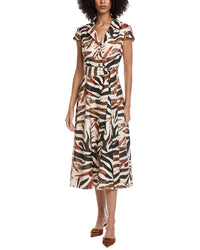 Badgley Mischka Fit & Flare Midi Dress