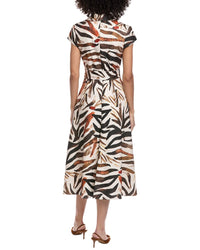 Badgley Mischka Fit & Flare Midi Dress