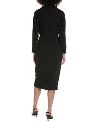 Badgley Mischka Draped Midi Dress