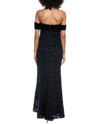 Badgley Mischka Lace Column Gown
