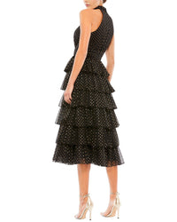 Mac Duggal Layered Polka Dot Cocktail Dress