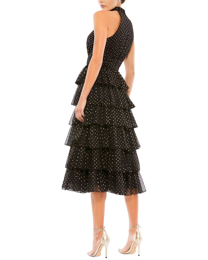 Mac Duggal Layered Polka Dot Cocktail Dress