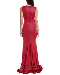 issue New York Issue New York Pleated Glitter Gown
