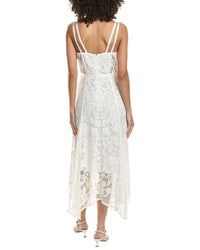 Marchesa Notte Lace Midi Dress