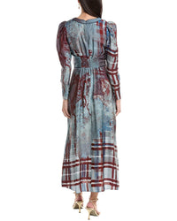 Marchesa Rosa Twill Midi Dress