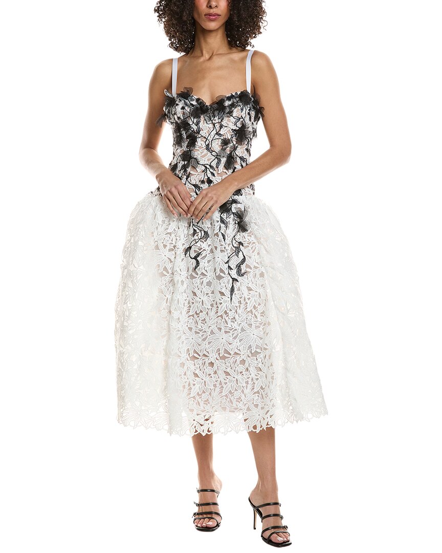 Marchesa Notte Midi Dress