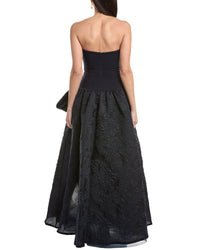 Marchesa Notte Cloque Gown
