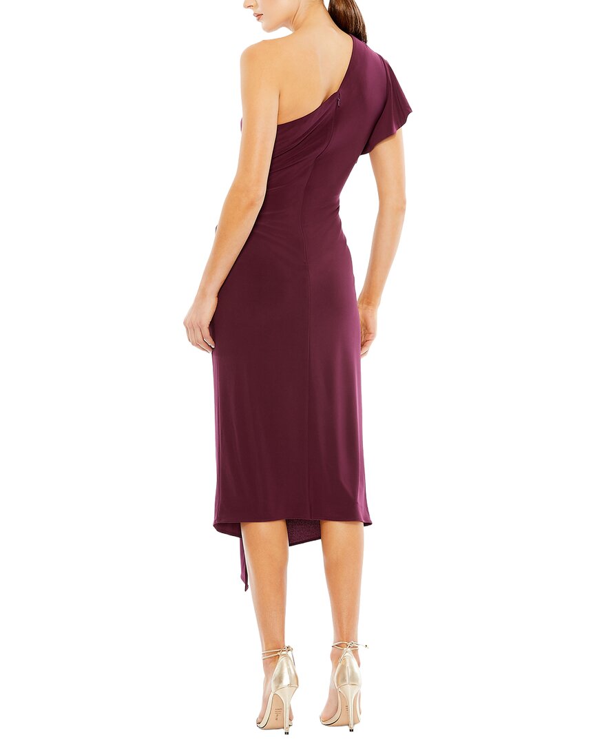 Mac Duggal One Shoulder Midi Dress