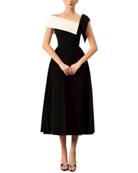 Homeyee Solid Midi Dress