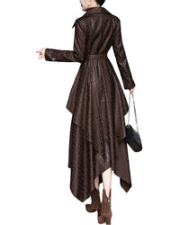 Burryco Brown Solid Maxi Dress