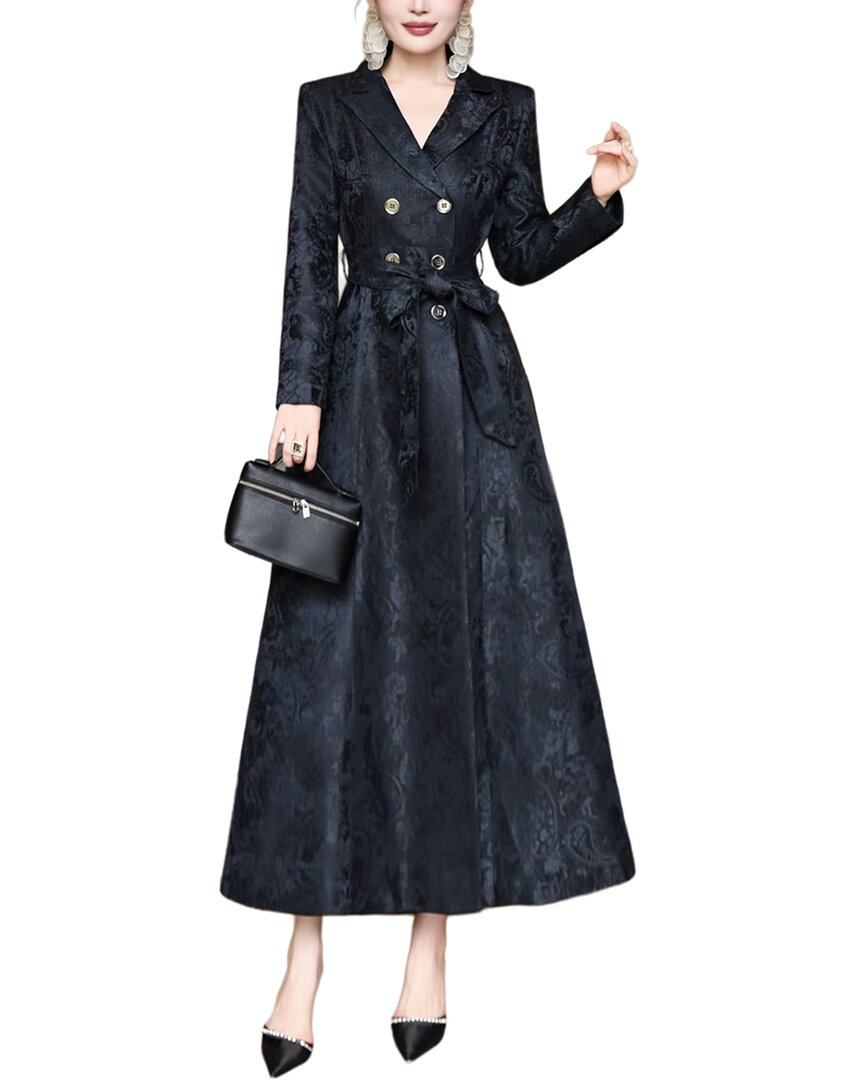 Burryco Black Solid Maxi Dress