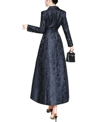 Burryco Black Solid Maxi Dress
