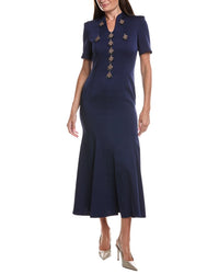 BURRYCO Burryco Blue Solid Maxi Dress