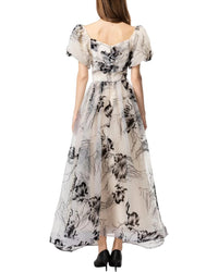 Burryco White Printed Maxi Dress
