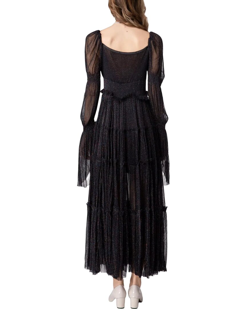 Burryco Black Solid Maxi Dress