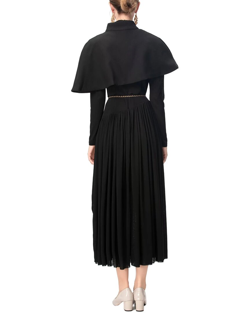 Burryco Black Solid Maxi Dress