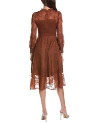 BURRYCO Burryco Brown Solid Midi Dress