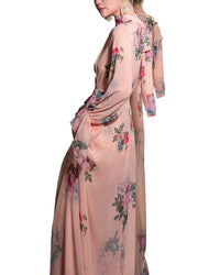 Burryco Pink Printed Maxi Dress