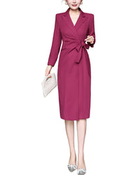Burryco Solid Midi Dress