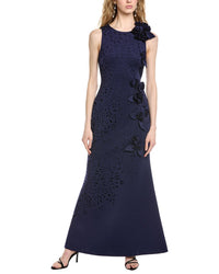 Badgley Mischka Sleeve Cutout Gown