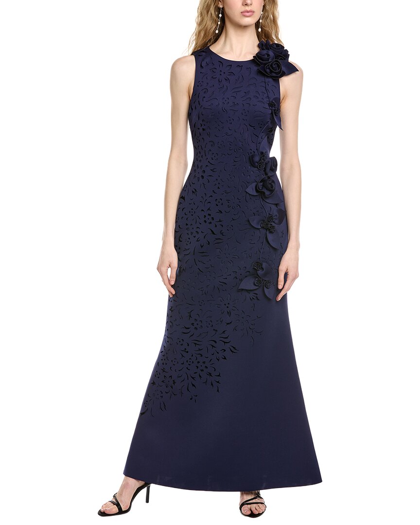 Badgley Mischka Sleeve Cutout Gown