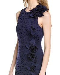 Badgley Mischka Sleeve Cutout Gown
