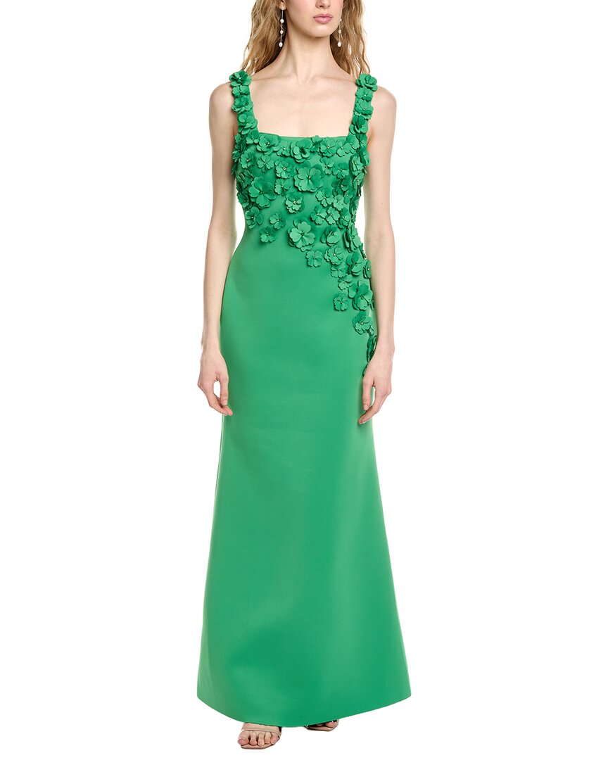 Badgley Mischka Cutout Appliques Gown
