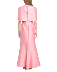 Badgley Mischka Cape Gown