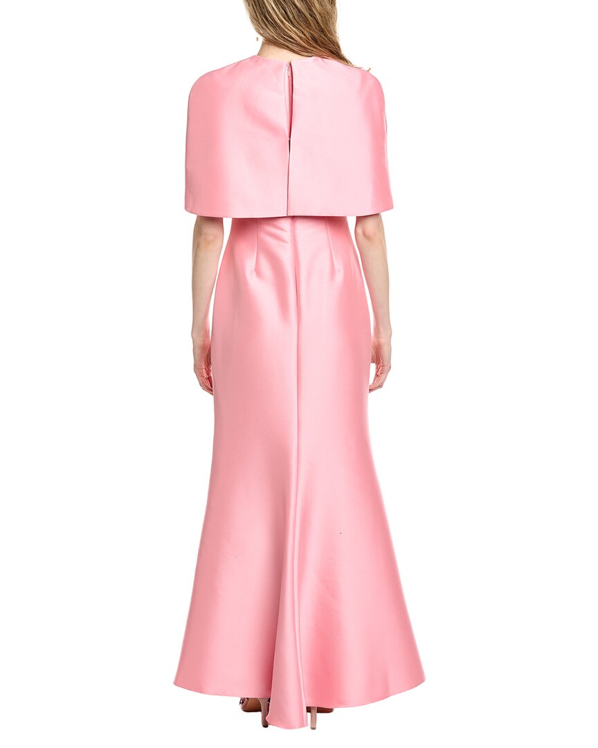 Badgley Mischka Cape Gown