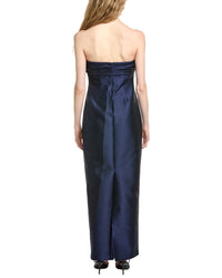 Badgley Mischka Bow Tie Strap Gown