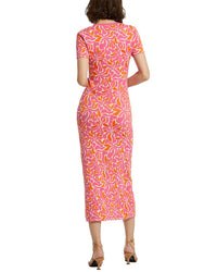 Mac Duggal Floral Knit Maxi Dress
