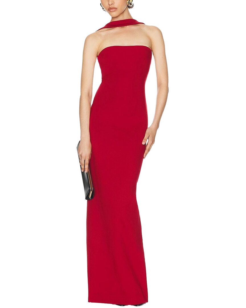 Vera Dolini Solid Maxi Dress