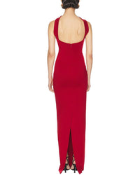 Vera Dolini Solid Maxi Dress