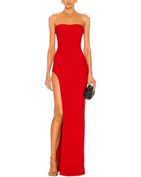 Vera Dolini Solid Maxi Dress